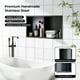 thumbnail image 3 of QinaQin Nicho empotrable de acero inoxidable para baño y regadera, diseño impermeable y antiderrames, ideal para almacenamiento empotrado en ducha o pared interior, 3 of 6