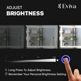 thumbnail image 3 of Eviva LED Bathroom Mirror with Lights and Anti Fog for Shower, 3 of 7