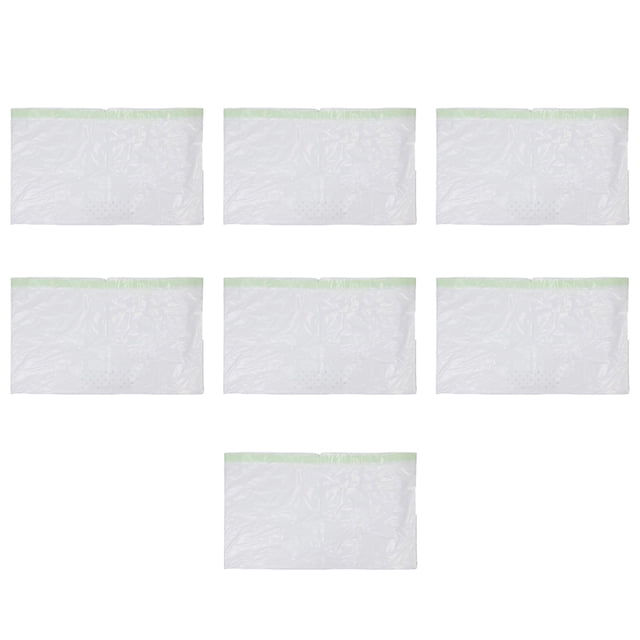 Wweixi 7Pcs Cat Litter Filter Bag Drawstring Tray Box Pet Waste Cleaning Tool Storage Heavy-Duty Reusable Thickened Pet 6PCS hole/1 no hole S