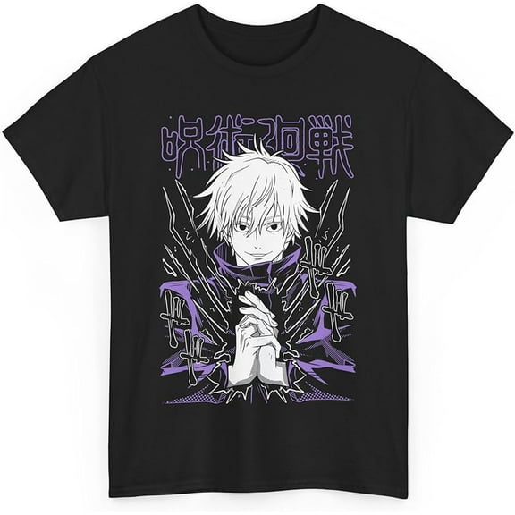 Jujutsu Gojo Anime T-Shirt Unisex Kaisen Satoru Anime Japanese Cotton