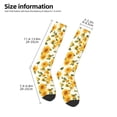 thumbnail image 4 of Fotbe Classical Cute Sunflower NO.101 print Women's Men's Novelty Crew Socks Cotton Socks Knee High Socks for Walking,Running,Nurses,Pregnancy, 4 of 8