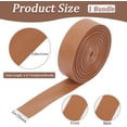 thumbnail image 2 of 5m Leather Trimming Tape 25mm Foldover Leather Strips 1mm Thick Flat Leather Cord Lambskin Texture PU Leatherette Trim Ribbon Strap for DIY Sewing Hemming Crafts Jewelry Making Peru, 2 of 9
