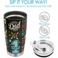 thumbnail image 4 of Father’s Day Gift for Dad - Stainless Steel Tumbler 20oz for men - Perfect Birthday, Valentines Day, Father''s Day, Christmas Gift for Dad from Daughter Son Wife - Leakproof and Durable, 4 of 6