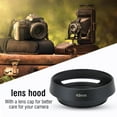 thumbnail image 3 of Camera Hood  Vented Hood Lightweight Metal Vented Camera Lens Hood With  Accessory 49mm, 3 of 8