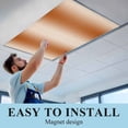 thumbnail image 6 of Burnt Orange Ombre Fluorescent Light Covers, Modern Abstract Art Farmhouse Gradient Magnetic Light Covers for Ceiling Lights, Fluorescent Ceiling Shade for Classroom Bedroom Office 4x2Ft x 4PCS, 6 of 8
