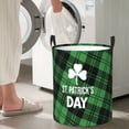 thumbnail image 5 of KLL St Patrick's day Waterproof Foldable Laundry Hamper Bucket with Handles for Storage Bin,Kids Room,Home Organizer-Small, 5 of 6