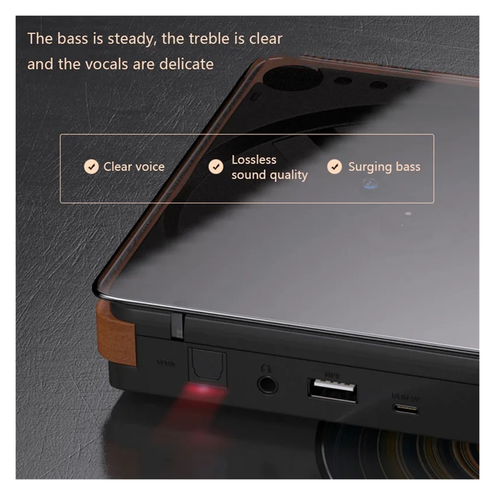 Bluetooth Walkman Portable Home HIFI Fever Grade Professional CD Player Retro Listening Album ,Multi-Functional