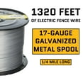 thumbnail image 4 of ACORN INTERNATIONAL EFW1714 Fence Wire, 17-Galvanised, 1/4-Mile, 4 of 4