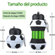 thumbnail image 4 of Botella Agua Plegable Deportiva Forma de Balón Fútbol Basquetbol Beisbol Tenis, Termo Portable Xtellar blanco, 4 of 4