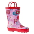 thumbnail image 2 of Oaki Kids Rubber Rain Boots with Easy-On Handles for Boys Girls Toddlers, 2 of 3