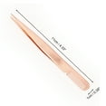 thumbnail image 2 of Unique Bargains 1 Pc Women Pointed Eyelash Extension Tweezers for Beauty Parlor Rose Gold Tone Stainless Steel, 2 of 4