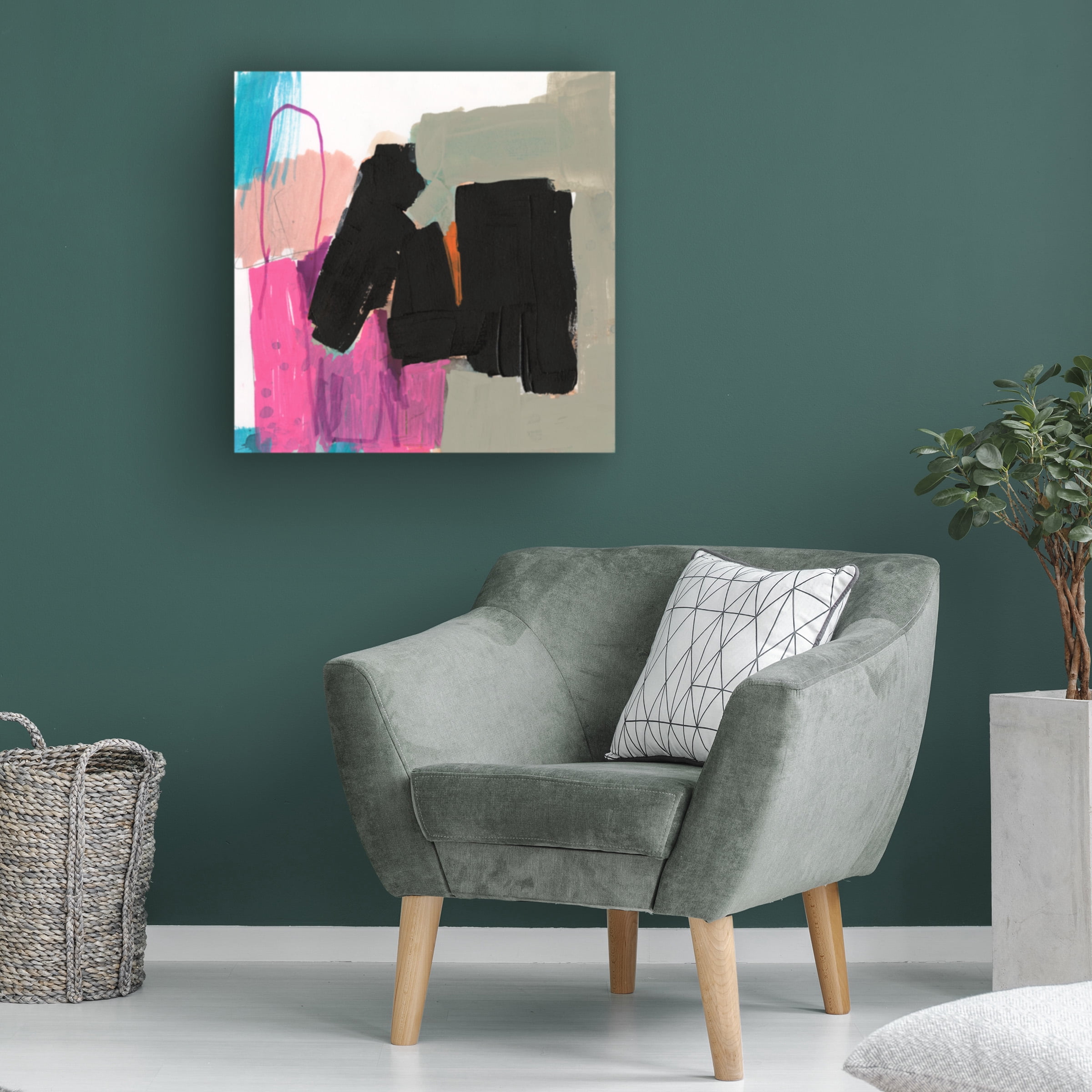 Jennifer Goldberger 'Primary Action I' Canvas Art