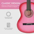 thumbnail image 2 of ZenSports 38-in Kids Beginner Acoustic Guitar Starter Kit 6 Strings W/Case, Strap, Tuner, Pick -Pink, 2 of 10