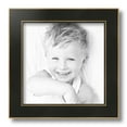 thumbnail image 2 of ArtToFrames 10" x 10" Honors Black with Gold Picture Frame, 10x10 inch Black Wood Poster Frame (WOM-5158), 4 Pack, 2 of 7