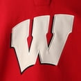 thumbnail image 4 of Men's Colosseum Red Wisconsin Badgers 2.0 Lace-Up Pullover Hoodie, 4 of 4