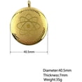 thumbnail image 5 of Emf Protection Health Care Metatron Cube Shield Defense Necklace,Terahertz Cosmic Protection Necklace,Gold Color, 5 of 6