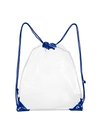 Clear Drawstring Bag Waterproof Stadium Drawstring Backpack–