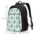 thumbnail image 5 of Balery Hello Summer Print USB Charging Backpack for Men and Women - Water-Resistant, Anti-Theft Laptop Backpack with USB Port for Travel, Work, School, and College, 5 of 7