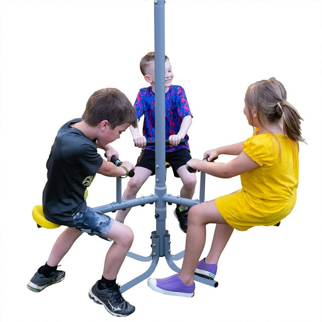 XDP Recreation Triple Fun Go Round 360 Degree Outdoor Spin Playground Ride