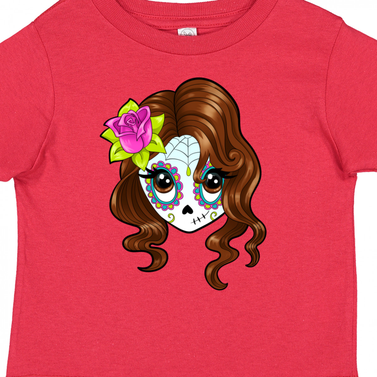 Inktastic Cute Sugar Skull Girl Boys or Girls Toddler T-Shirt - image 3 of 4