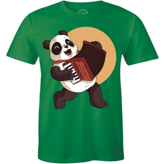 Funny Cute Panda Playing Accordion Music Gift Men's T-Shirt