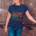 thumbnail image 3 of Vintage Classic 1976 T-Shirt, Stylish Birthday Shirt for Women, Perfect Gift for Retro Lovers, 3 of 4