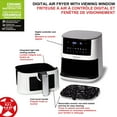 thumbnail image 4 of Starfrit Electric Digital Air Fryer - 4.2L Capacity - Ceramic Non-Stick Surface - 8 Preset Functions - Viewing Window -1400W, 4 of 7