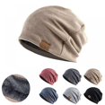 thumbnail image 2 of Slouchy Beanie for Men Women Winter Hats Cool Beanies Lined Knit Warm Thick Skully Stocking Binie Hat Soft Lightweight Running Beanie, 2 of 6