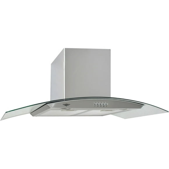 Campana Extractora 90 cm Empotrable GutstarkVidrio Templado 3 Velocidades Acero Inoxidable 900 m3/h GUTSTARK Acero Inox 90x42x45cm 900 m3/h