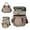 Khaki, variant on Lunch Bag for Women Men Double Deck Expandable Lunch Box,Large Lunch Bags,Leakproof Lunch Box Cooler Bag