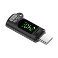 thumbnail image 3 of Conector de enchufe de adaptador digital tipo-C con pantalla LED digital convertidor de enchufe de adaptador de salida de alta velocidad resistente Negro, 3 of 8