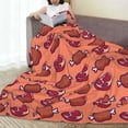 thumbnail image 6 of Pofeuu Cartoon Meat Print Ultra-Soft Micro Fleece Blanket,for Bed Or Sofa,All Season Throw Blankets Flannel Blanket-60"x50", 6 of 7