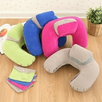 Nap Pillow Backpacking Ergonomic Inflatable Pillows Outdoor Travel Green