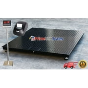 5 Year Warranty 4x4 Floor Scale 48"x48" Stand & Printer 10,000 lb x 1 lb.