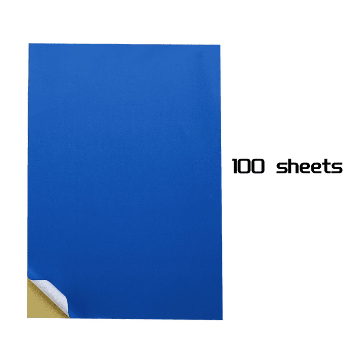100 Sheets A4 Sticker Paper-Dark Blue