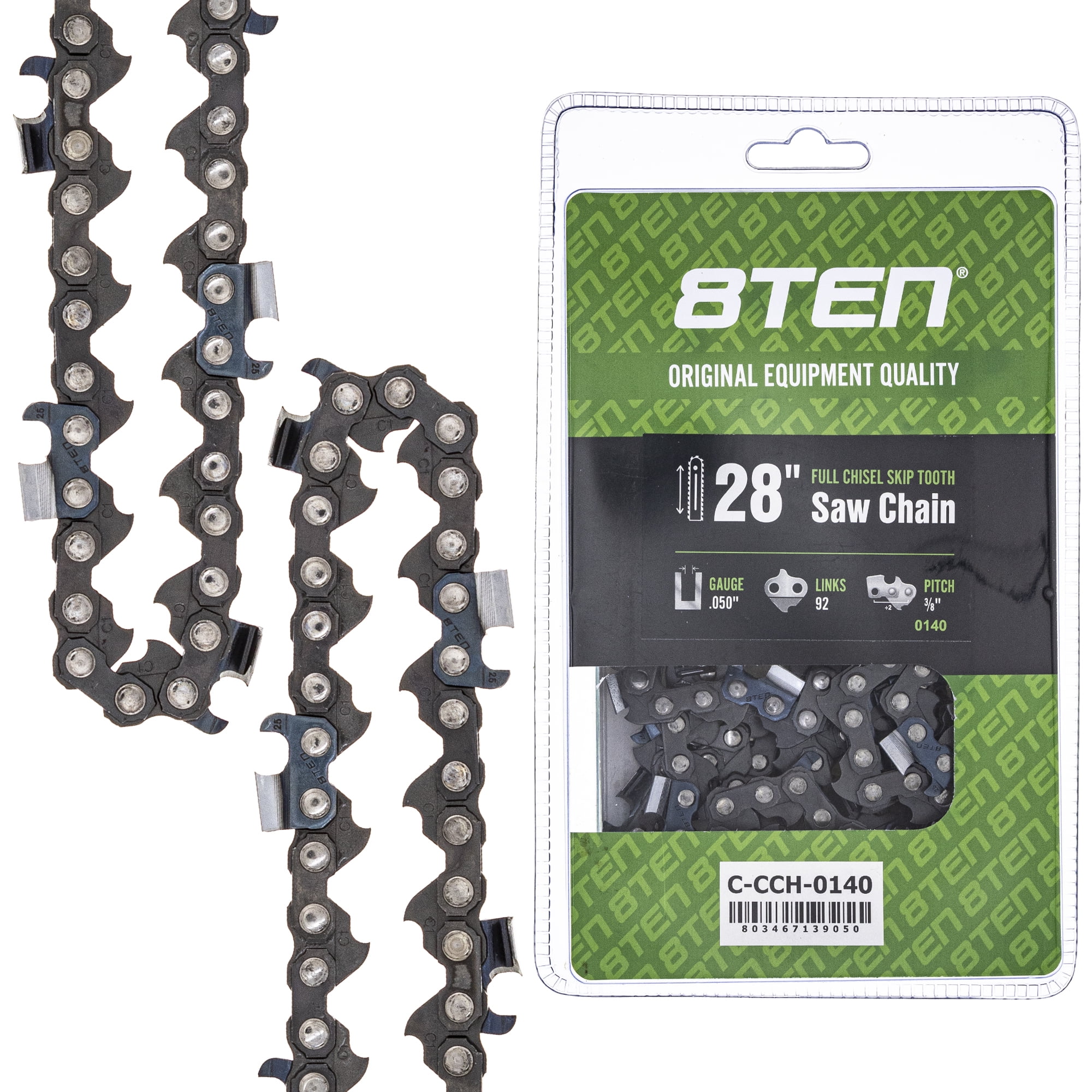 Full Chisel Skip Tooth Chainsaw Chain 28 inch .050 3/8 92 DL for McCulloch 810CCC2362H