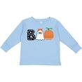 thumbnail image 3 of Inktastic Halloween Boo Cute Ghost and Pumpkin Boys or Girls Long Sleeve Toddler T-Shirt, 3 of 5