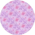 thumbnail image 1 of Ahgly Tapis Rond Lavable en Machine Intérieur Transitionnel Violet Violet, 7 Pieds Rond, 1 of 7