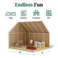 thumbnail image 4 of Little Cottage Co. 11x10 Pennfield Cottage Playhouse with Floor, Outdoor Wood Do-It-Yourself Kit, 4 of 14