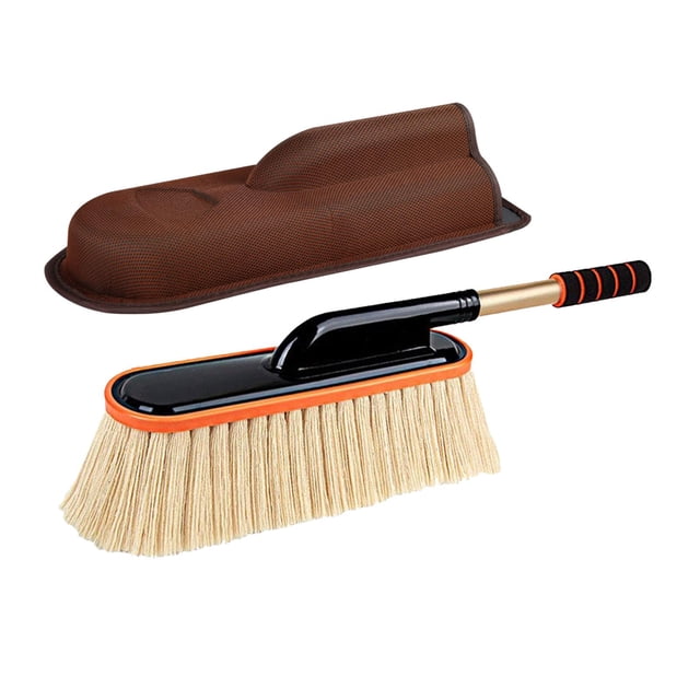 Herramienta multifuncional Cola Plumero de coche ajustable suave sin arañazos Beige con Caja