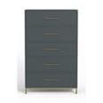 thumbnail image 2 of Alpine Furniture Madelyn Five Drawer Chest in Slate Gray, 2 of 3