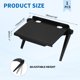 thumbnail image 2 of Estante Superior para TV, Estante para Monitor de TV, 7.1" x 4.3" Estantes de Pantalla de Plástico Ajustables, Soporte Universal con Agujero para Caja de Medios, Consola de Juegos, Router, Negro, 2 of 6