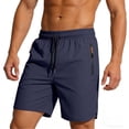 thumbnail image 3 of akafmk Mens Running Shorts Fast Dry Workout Shorts 7" Lightweight Gym Basketball Shorts with Zipper-Pockets, 3 of 7