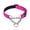 Hot Pink, variant on Pet Artist Martingale Dog Collar Adjustable Reflective Nylon Training Choker Choke With Half Chain