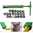 thumbnail image 2 of Clay Extruder Multifunction Craft Mold Sugar Paste Extruder Cake Fondant Decor Held Polymer Clay DIY BakingTool Set with 20 Discs (Green), 2 of 5