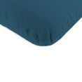 thumbnail image 5 of Jordan Manufacturing 45" x 22" Celosia Legion Blue Crosshatch Rectangular Outdoor Chair Cushion with Ties and Hanger Loop, 5 of 13
