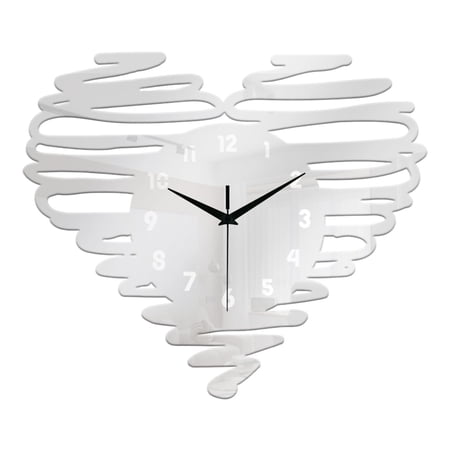 deevoka Clock Home Decor Decorative Arabic Numbers Modern Hanging Clock Silent for Hotel Silver photo deevoka Clock Home Decor Decorative Arabic Numbers Modern Hanging Clock Silent for Hotel Silver
