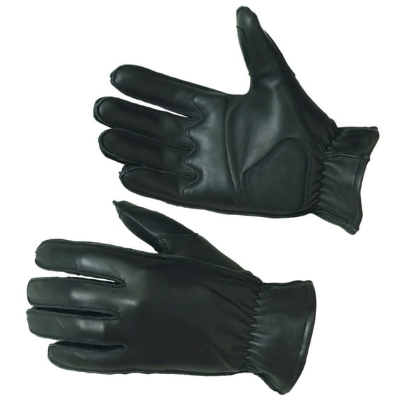 Castle Standard Leather Motorcycle Gloves Black LG