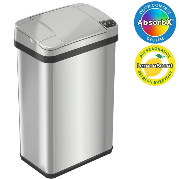 iTouchless 4-Gal Multifunction Sensor Trash Can, Stainless Steel