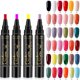 thumbnail image 5 of Nail Polish Pens, 36 Color Nail Polish Gel Pen 5 ml, 3 In 1 Gel Nail Polish Pen, Soak Off UV LED Nail Varnish Nail Tools For Women Girls, 5 of 5